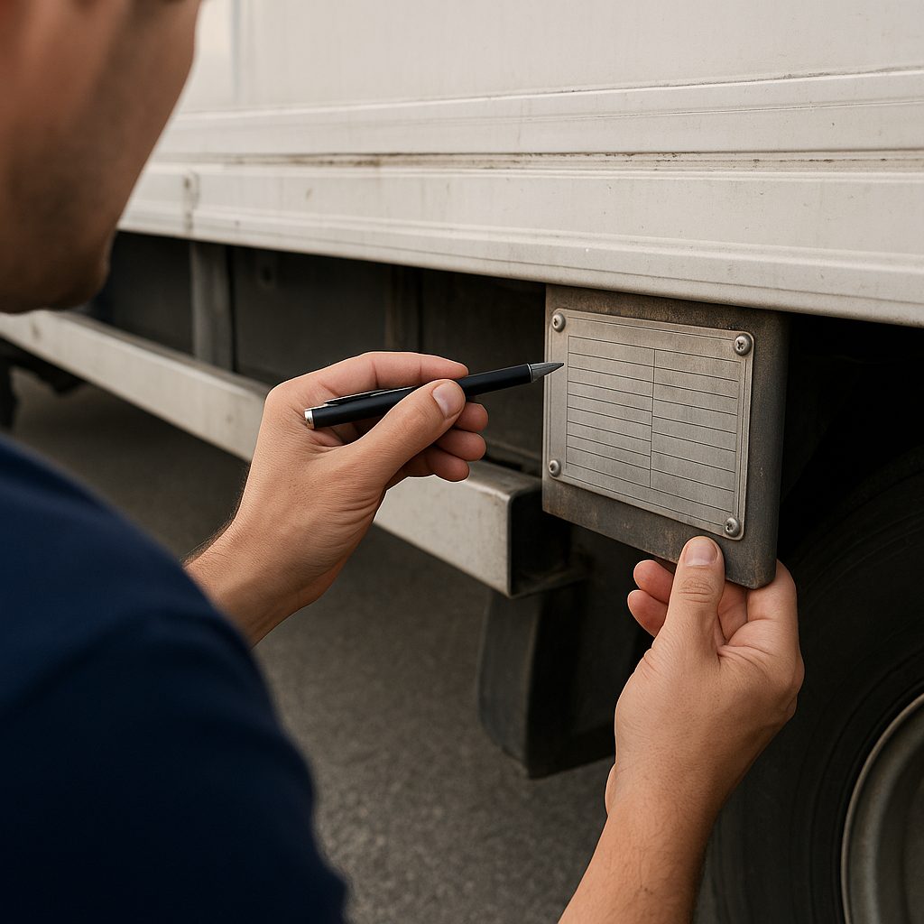 Jak czytać tabliczkę znamionową naczepy