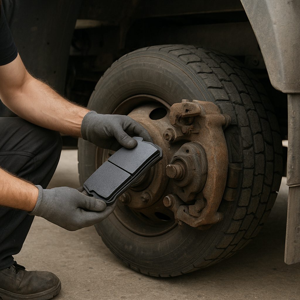 Jak wygląda wymiana klocków hamulcowych w naczepie