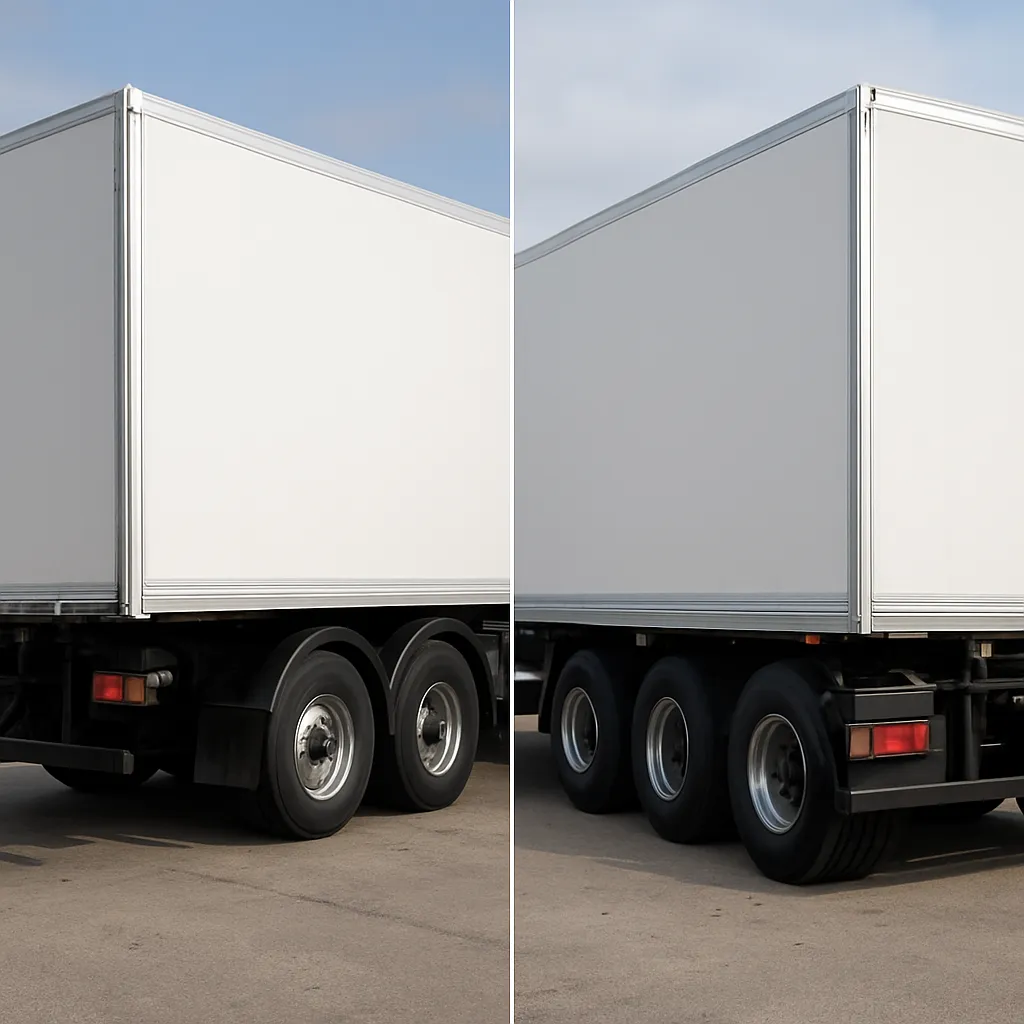 Jakie są różnice między naczepą z osiami skrętnymi a sztywnymi