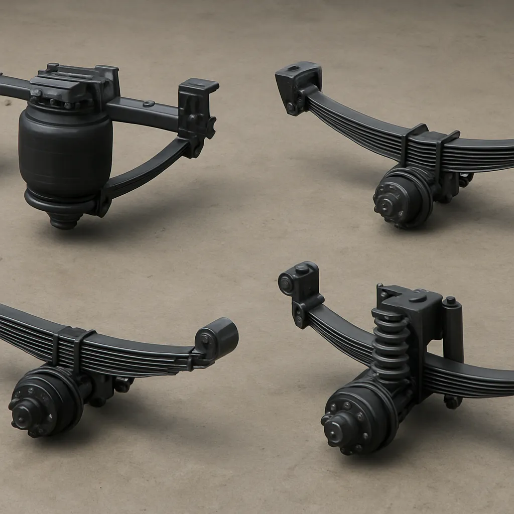 Jakie są rodzaje zawieszeń w naczepach