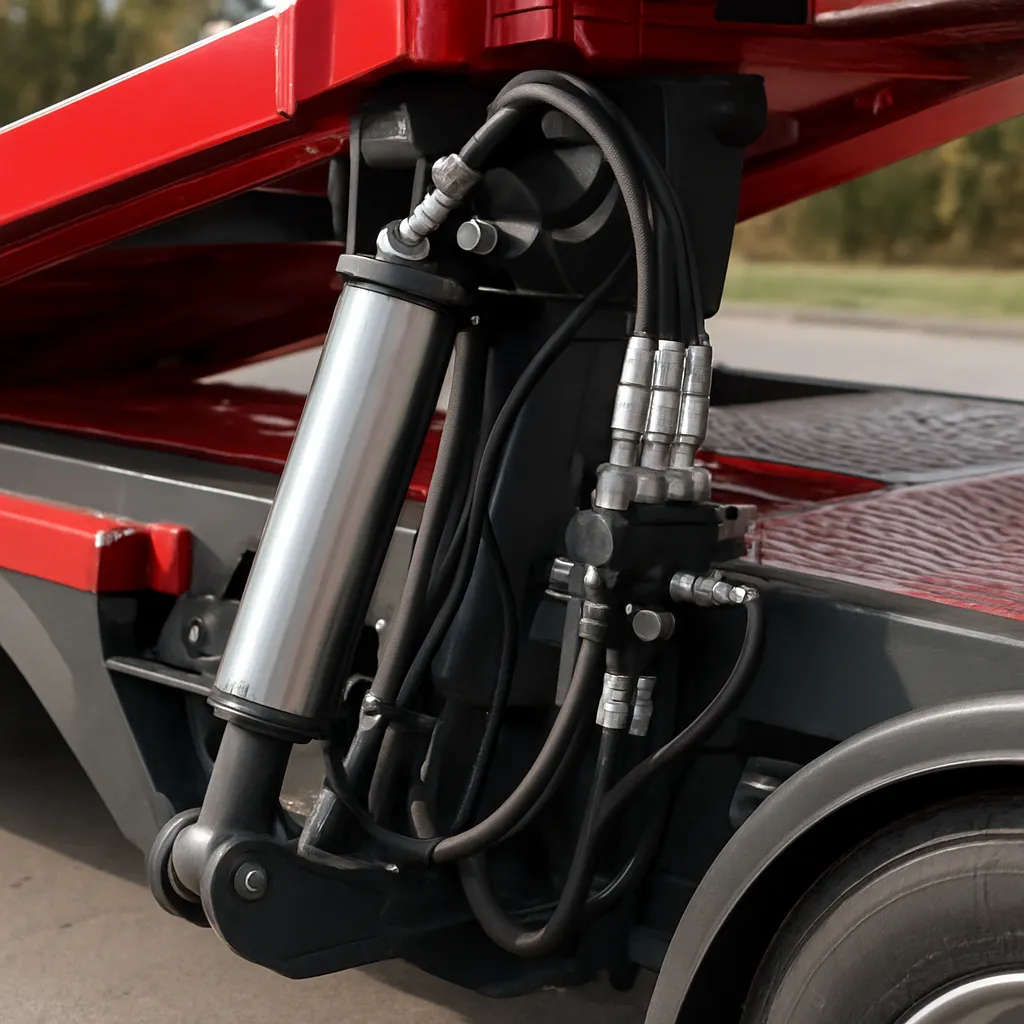 Jak działa system hydrauliczny w naczepie niskopodwoziowej