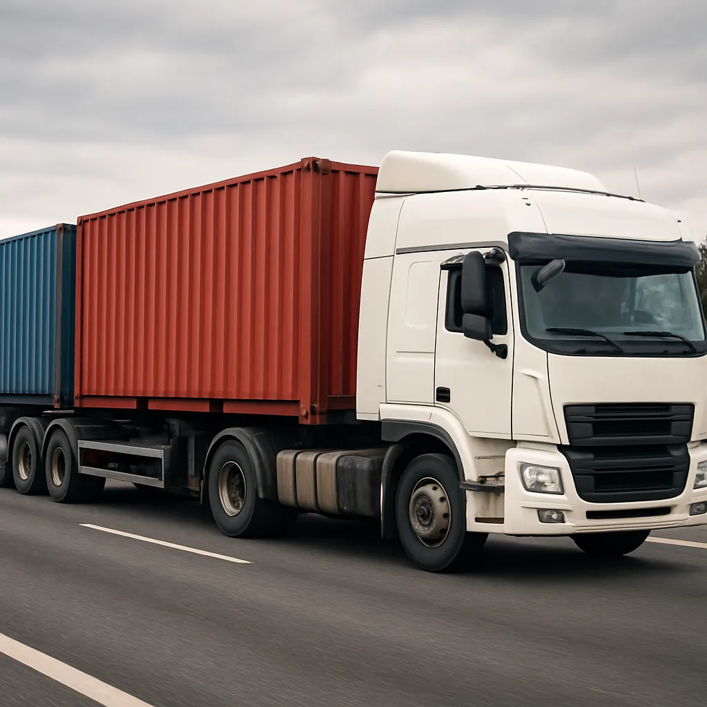 Jak wygląda transport kontenerów drogą lądową